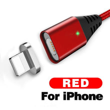 Load image into Gallery viewer, 2.4A Quick Charger 3.0 Magnetic Cable For iPhone XS XR X 7 6 Type C