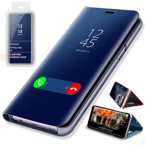 360 Mirror Flip Case For Samsung Galaxy S10 Edge S9 S8 S7 S6 Plus Note 9 8 A8 A7 A3