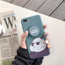 Load image into Gallery viewer, Bare Bears Case for iPhone 6 S 7 8 Plus iPhone X XS Max XR