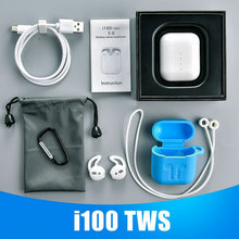 Load image into Gallery viewer, Hisomone i100 TWS PK w1 chip 1:1 real Size Separate use Pop up QI Wireless Charging Wireless Earphones PK i90 i60 i30 i7s tws