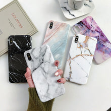 Load image into Gallery viewer, Marble Case on For Coque iphone 7 XS MAX iphone 6 6S 7 8 Plus iphone X XR