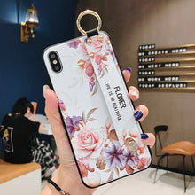Load image into Gallery viewer, SoCouple Wrist Strap Soft TPU Case For iphone 7 8 6 6s plus iphone X Xs max XR