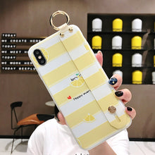Load image into Gallery viewer, SoCouple Wrist Strap Soft TPU Case For iphone 7 8 6 6s plus iphone X Xs max XR
