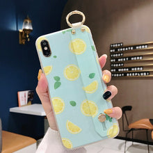 Load image into Gallery viewer, SoCouple Wrist Strap Soft TPU Case For iphone 7 8 6 6s plus iphone X Xs max XR